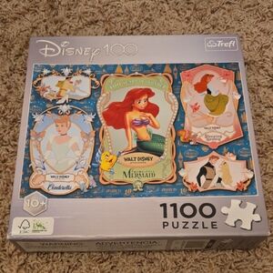 Disney 100 Trefl Puzzle with Ariel and Cinderella - 1100 Pieces